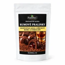 Rozpustná káva Rumové pralinky – bez alkoholu a bez cukru