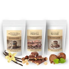 Sada zrnkové kávy – Ochutnej hříšně jemné (3×70 g)