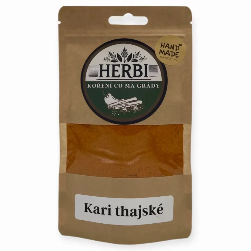 Kari thajské – aromatická směs na kari, polévky, marinády i omáčky 🍛🥥🌿 - Hmotnost:: 50 g