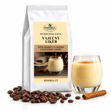 Zrnková káva Vaječný likér – 100% brazilská arabica s vaječným likérem
