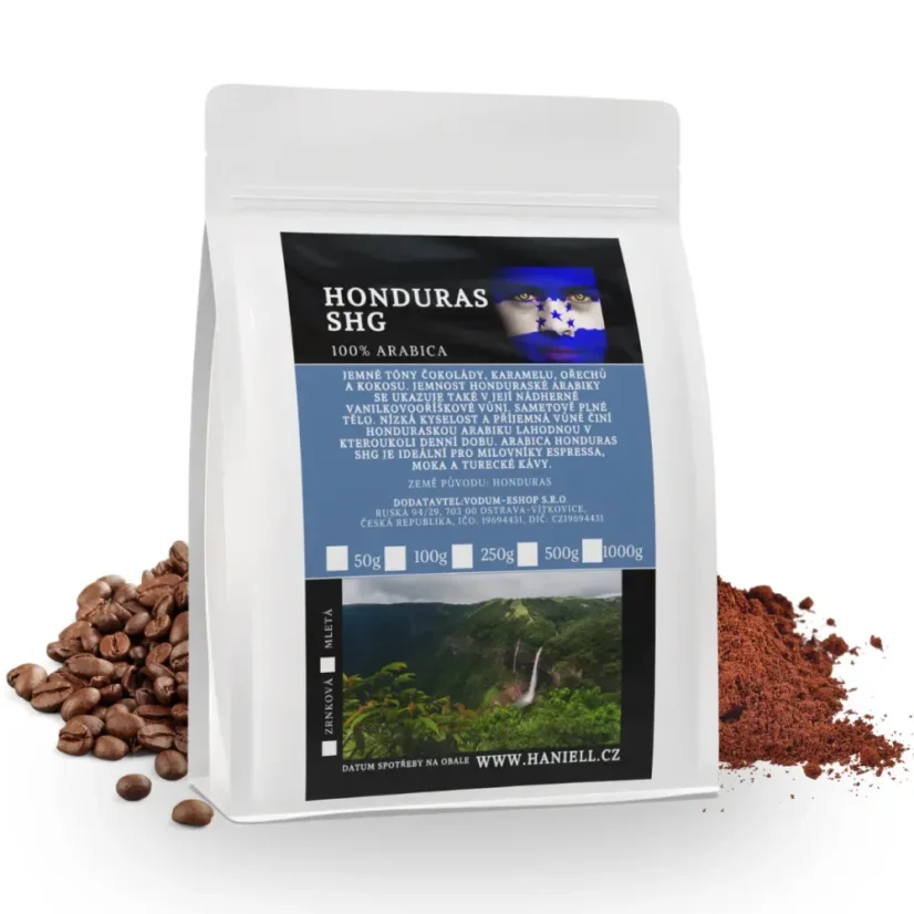 Káva Haniell Honduras – harmonická směs s nádechem karamelu a oříšků
