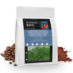 Káva Kongo Kivu arabica zrnková – čokoláda, švestky a koření