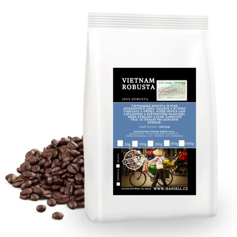 Káva Vietnam Robusta – silná a intenzívna 100 % robusta z Vietnamu