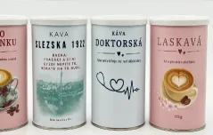 Dárkové tubusy s kávou Haniell – originální plechové obaly na kávu jako stylový dárek