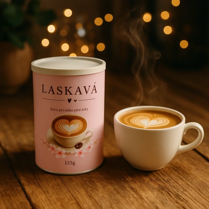 Laskavá káva – pohlazení v dárkovém tubusu 125g