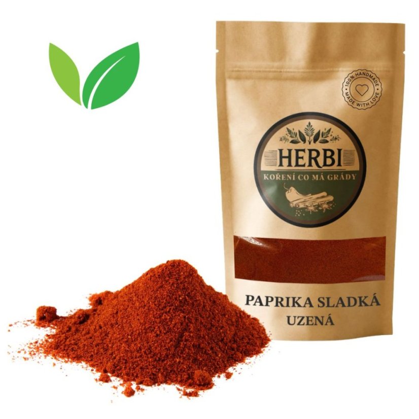Paprika údená sladká – prírodné údenie pre bohatú chuť - Hmotnosť:: 100 g