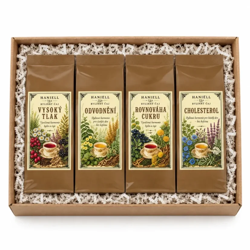 Bylinková péče pro rovnováhu – dárková sada 4× 50 g