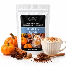 Bezkofeinová rozpustná káva Pumpkin Spice