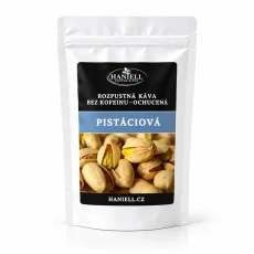 Bezkofeinová rozpustná káva Pistáciová