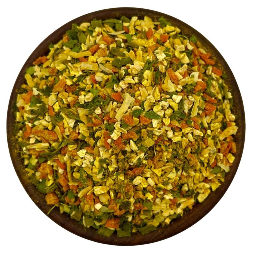 Dobrá kuchařka bez soli – zeleninová směs pro polévky, vývary a omáčky 🥕🍲 - Hmotnost: 200 g