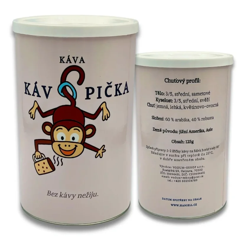 Káva Kávopička – jemná směs s čokoládovým srdcem