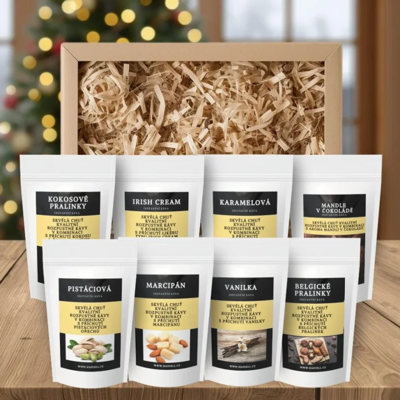 Darčeková sada – 8× rozpustná káva plná sladkých potešení