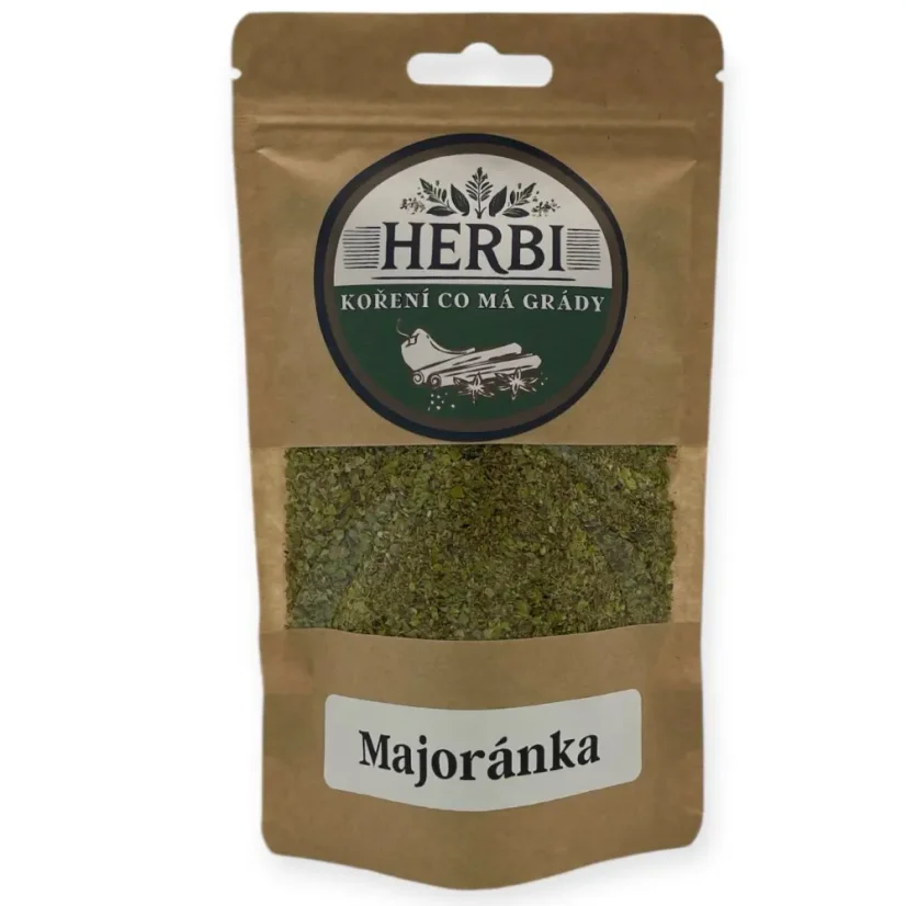 Majoránka – sušená bylinka do polévek, bramboráků a masových směsí 🌿🍲🥔 - Hmotnost:: 30 g