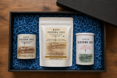 Dárková sada Slezska 1922 – káva 250 g, tubus 125 g a hrnek