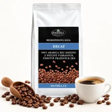 Káva DECAF Brazílie Swiss Water – bezkofeinová 100% arabica s čokoládovo-karamelovou chutí