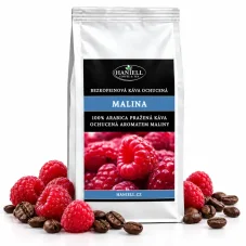 Káva bezkofeinová káva Malina – 100% arabica, ochuctená