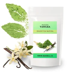 Matcha Vanilková – zelený čaj s jemnou vanilkovou chutí, Haniell