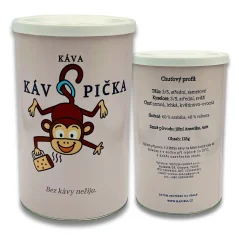 Káva Kávopička – jemná směs s čokoládovým srdcem