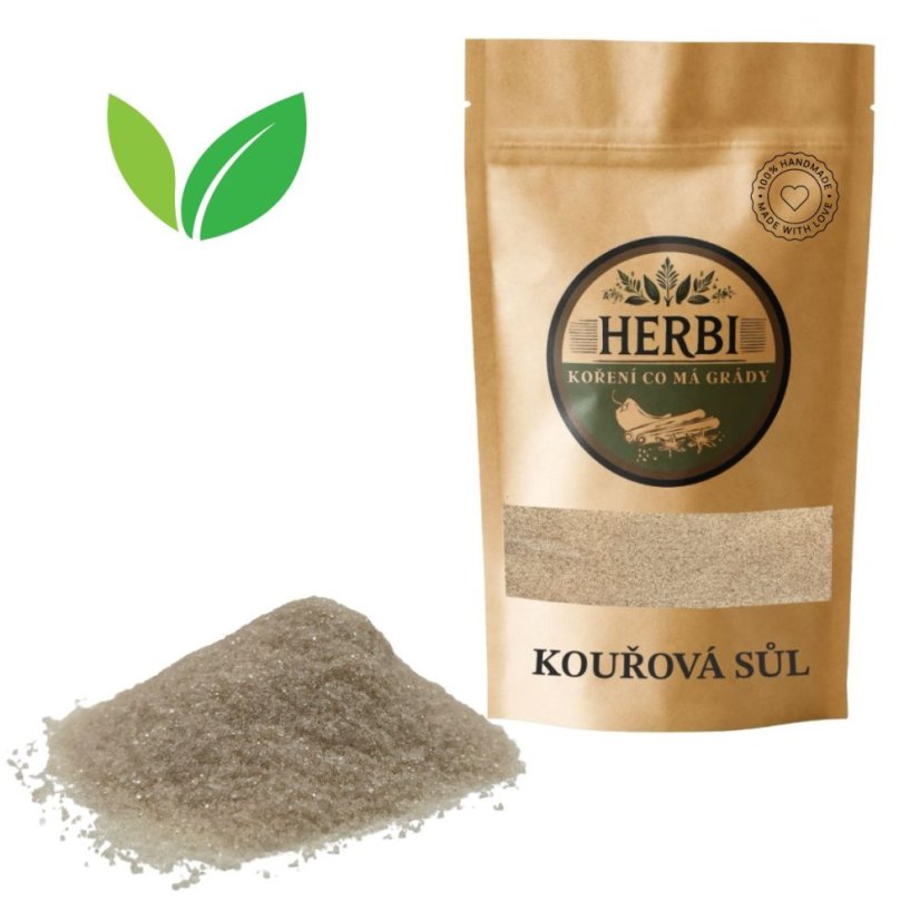 Kouřová sůl 50 g – neodolatelná vůně uzení do masa, burgerů i zeleniny