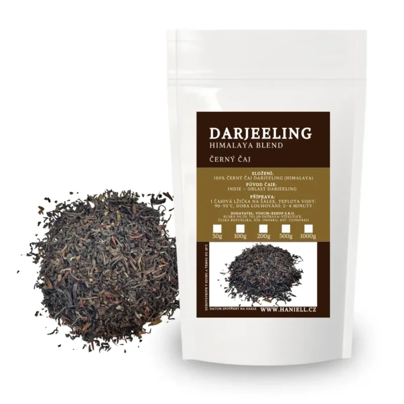 Černý čaj Darjeeling Himalaya blend – elegance z podhůří Himalájí - Hmotnost: 50 g