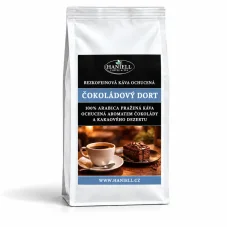 Káva Čokoládová torta bezkofeínová arabica zrnková – dezertná čokoládová rozkoš bez kofeínu