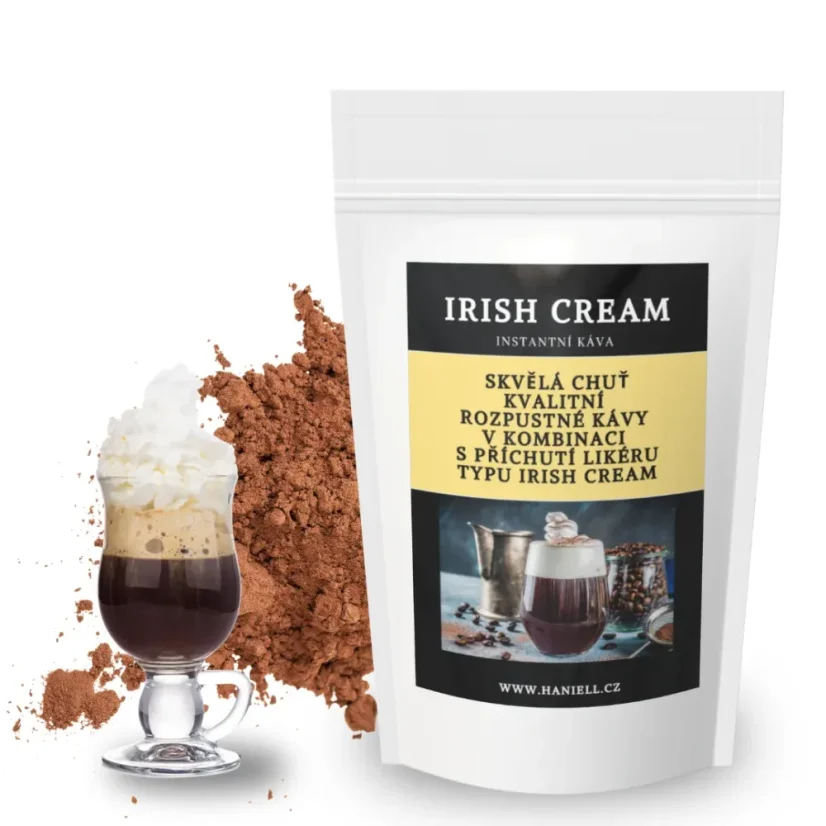 Rozpustná káva Irish Cream – smetanový sen s kapkou irské elegance Rozpustná káva Irish Cream – smetanový sen s kapkou irské elegance