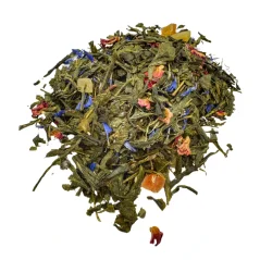 Zelený čaj Viktoriiny zahrady – Romantika květů a ovoce ve směsi Sencha