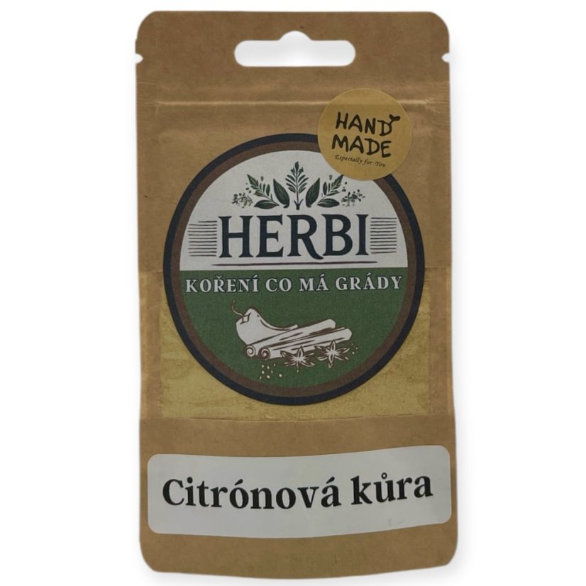 Citrónová kôra – voňavá citrusová prísada do sladkých aj slaných jedál - Hmotnosť:: 20 g
