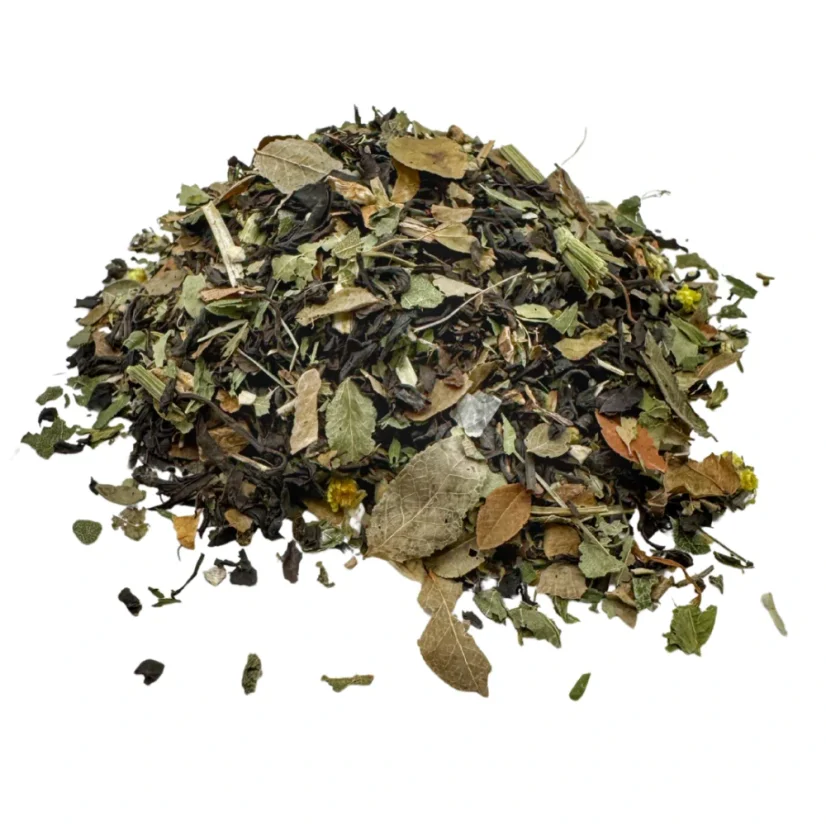 Bylinný čaj Rovnováha cukru – s černým čajem a bylinami pro metabolickou harmonii - Hmotnost: 100 g