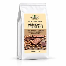 Zrnková káva Oříšková čokoláda brazilská arabica s jemnou čokoládovo-oříškovou chutí