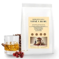 Káva Višně v rumu – 100% brazilská arabica s ovocnou svěžestí a rumovým aroma
