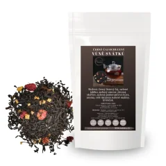 Haniell Čierny čaj Vôňa sviatkov – vianočná zmes so škoricou, jablkom a malinami