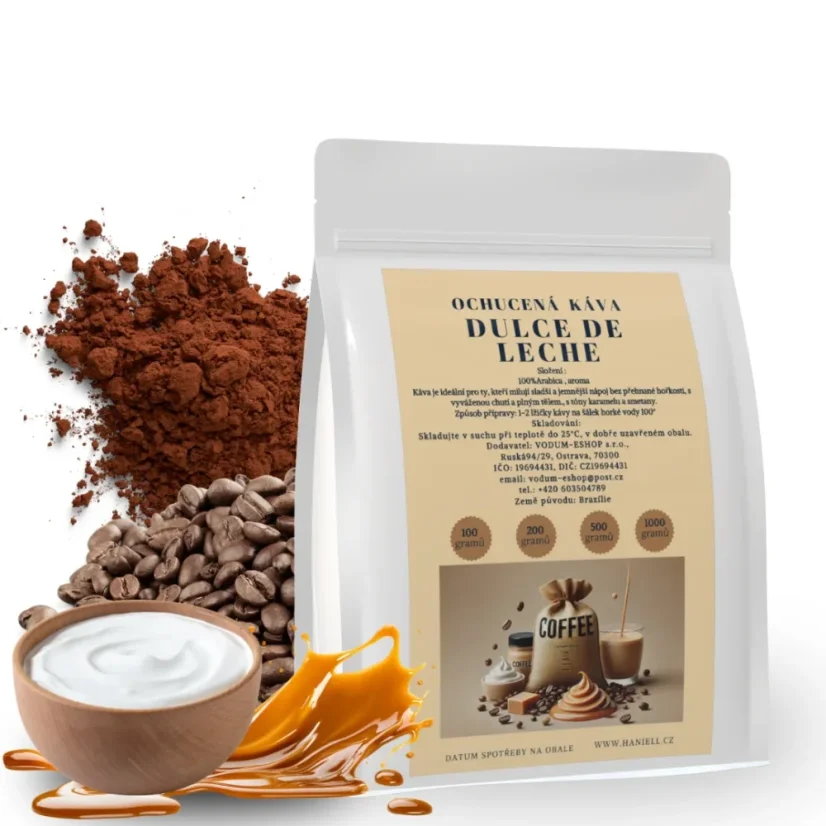Káva Dulce de Leche mletá – 100% brazílska arabika, karamelovo-smotanová